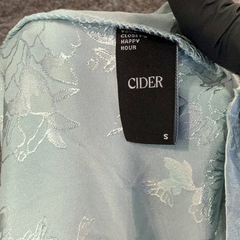 Slip dress brand CIDER size 4 stunning embossed patern with goegeour color